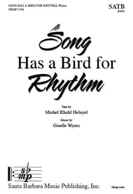 Song Has a Bird for Rhythm SATB choral sheet music cover Thumbnail